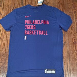 Nike brand Philadelphia 76ers Dri fit tee. Mens medium.